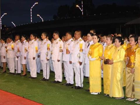 กิจกรรมถวายเครื่องราชสักการะและพิธีจุดเทียนถวา่ยพระพรชัยมงคล พระบาทสมเด็จพระเจ้าอยู่หัวรัชกาลที่ 10