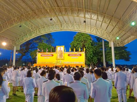 กิจกรรมถวายเครื่องราชสักการะและพิธีจุดเทียนถวา่ยพระพรชัยมงคล พระบาทสมเด็จพระเจ้าอยู่หัวรัชกาลที่ 10