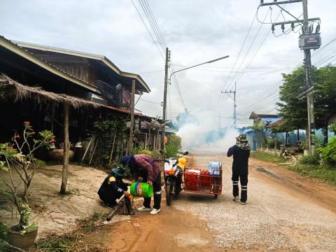 โครงการป้องกันและควบคุมโรคไข้เลือดออก ประจำปีงบประมาณ 2567 การฉีดพ่นสารเคมีกำจัดยุงลาย (ครั้งที่ 2)