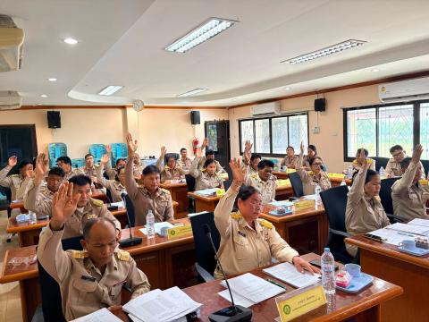 ประชุมสภาองค์การบริหารส่วนตำบลร่อนทอง สมัยสามัญ สมัยที่ ๓ ครั้งที่๒ ประจำปี พ.ศ.๒๕๖๙