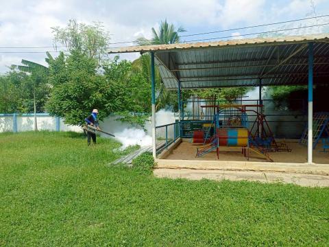 การออกฉีดพ่นยุงลายเชิงรุก (ศพด.) ประจำปี พ.ศ. 2568