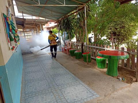 การออกฉีดพ่นยุงลายเชิงรุก (ศพด.) ประจำปี พ.ศ. 2568