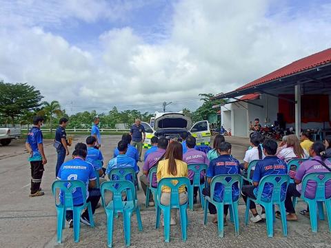 พิธีบวงสรวงรถกู้ชีพคันใหม่